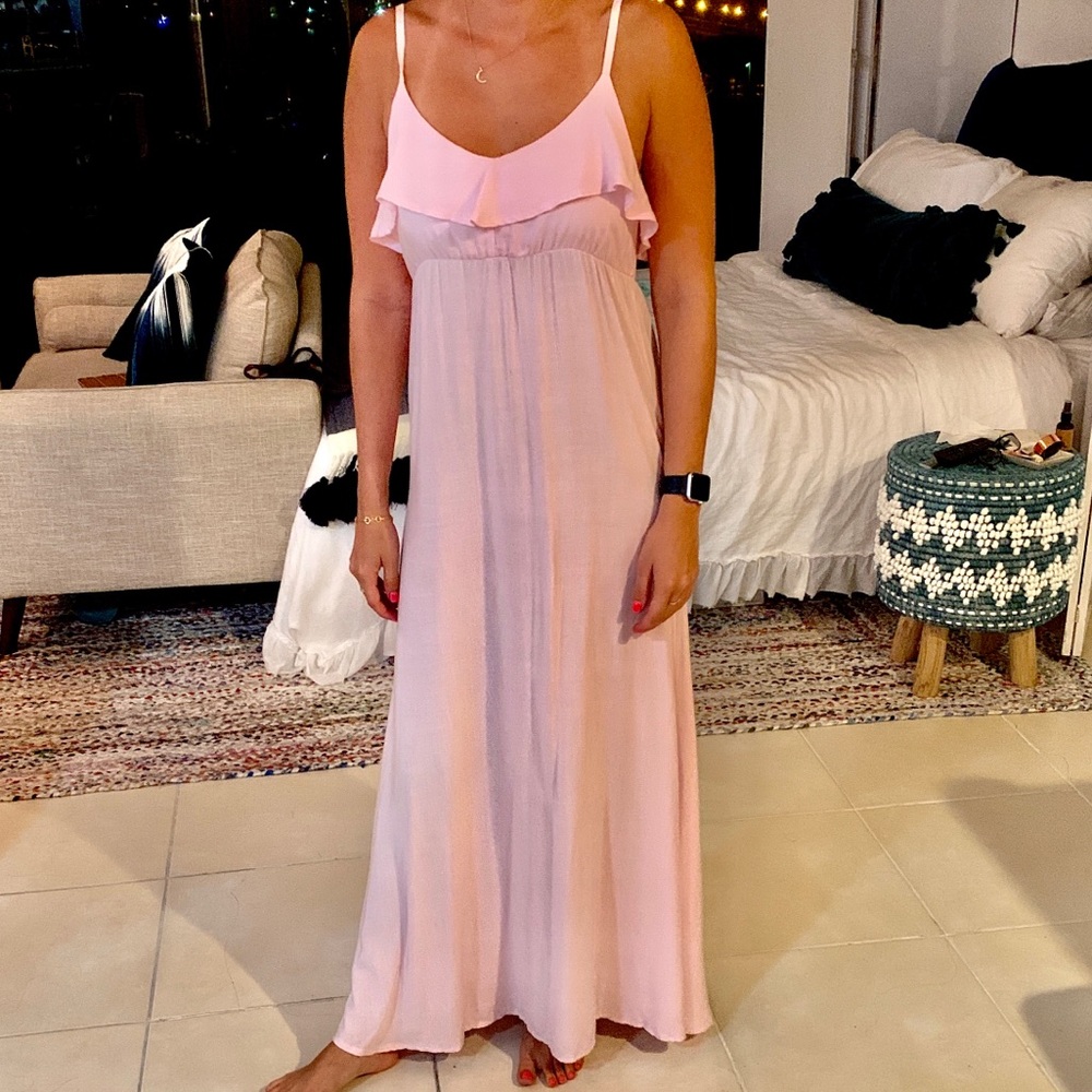 Light pink maxi dress